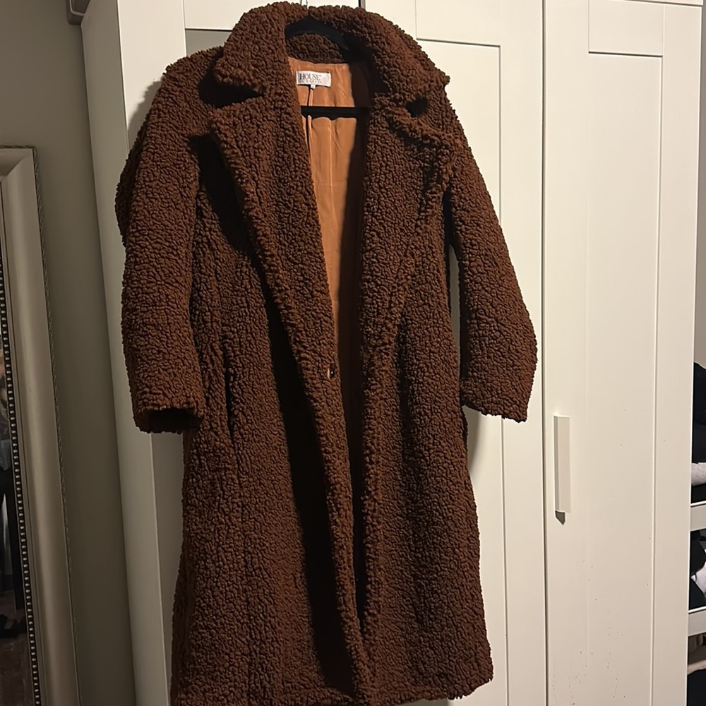 Sherpa jacket/Teddy coat size XS fits small